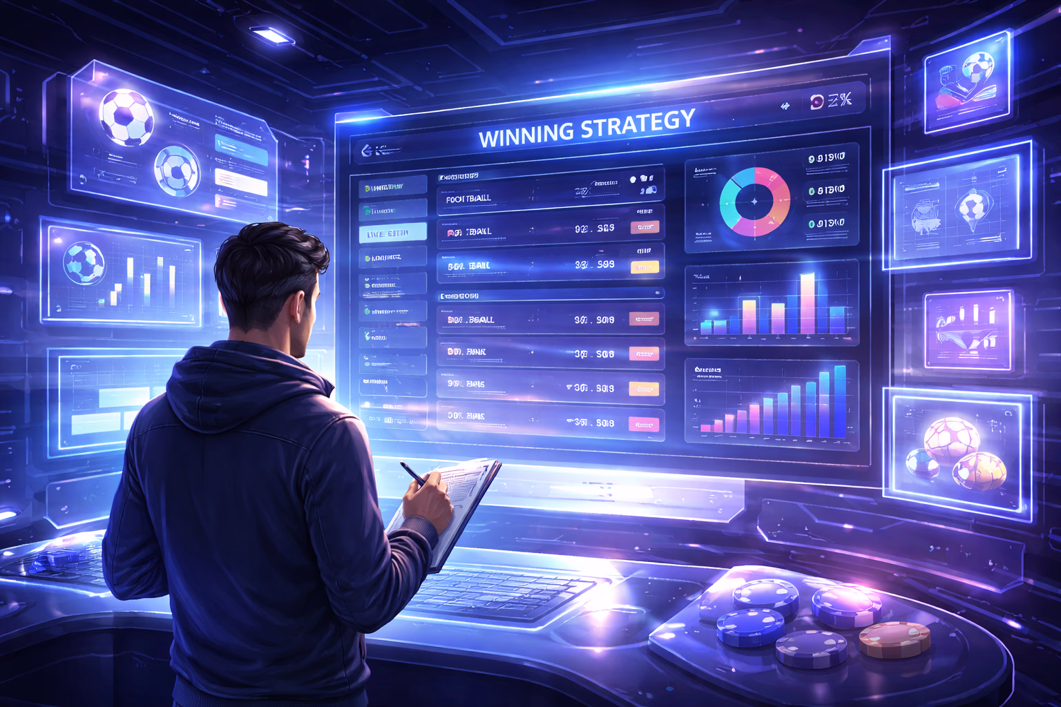 A focused bettor in Argentina reviewing game terms and account details on DADOSBET.